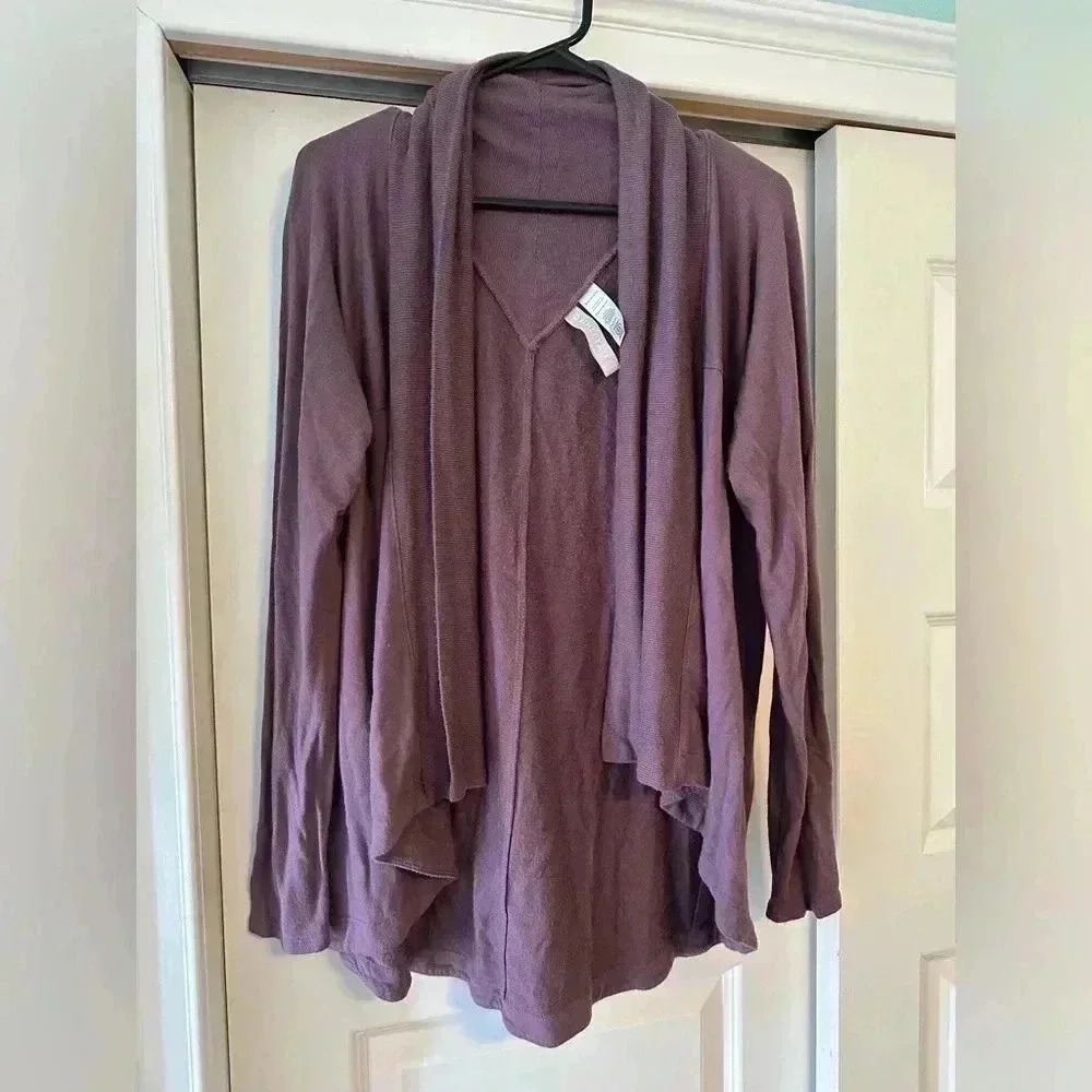 Athleta Women’s Purple Nirvana Open Front Cardigan Wrap Super Soft! Size Medium